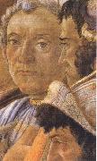 White-haired man in group at right Sandro Botticelli